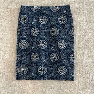 Loft Skirt with Zipper Sz 6